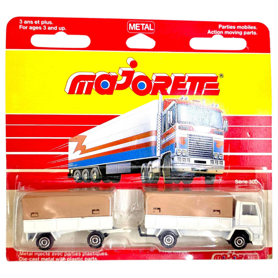 Majorette - Ford Cargo Covered Truck & Covered Trailer - 1990 - Top CollectiblesDiecastMajorette