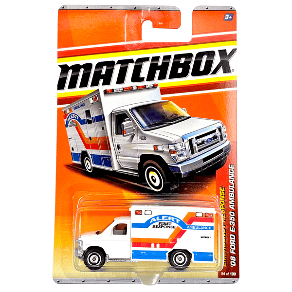 Matchbox - '08 Ford E - 550 Ambulance - 2011 - Top CollectiblesDiecastMatchbox