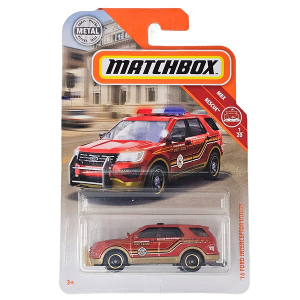 Matchbox - '16 Ford Interceptor Utility - 2019 - Top CollectiblesDiecastMatchbox