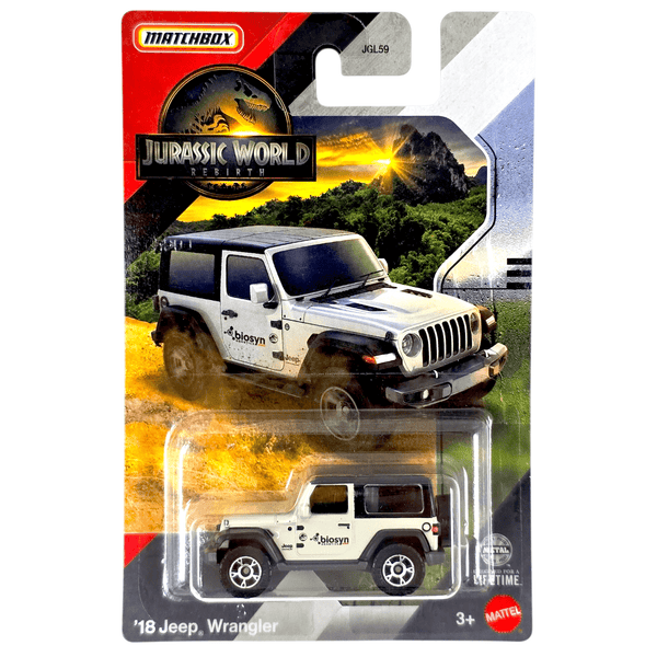 Matchbox - '18 Jeep Wrangler - 2025 Jurassic World Rebirth Series - Top CollectiblesDiecastMatchbox