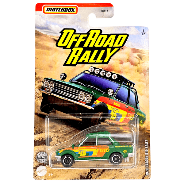 Matchbox - 1970 Datsun 510 Rally - 2021 Off Road Rally Series - Top CollectiblesDiecastMatchbox
