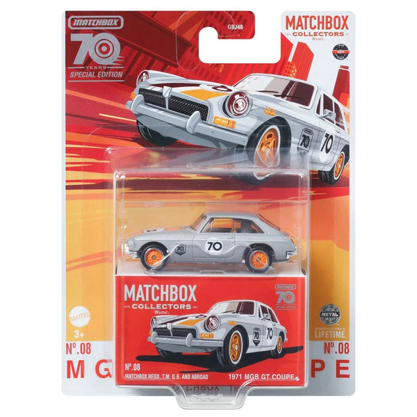 Matchbox - 1971 MGB GT Coupe - 2023 70th Anniversary Series - Top CollectiblesDiecastMatchbox