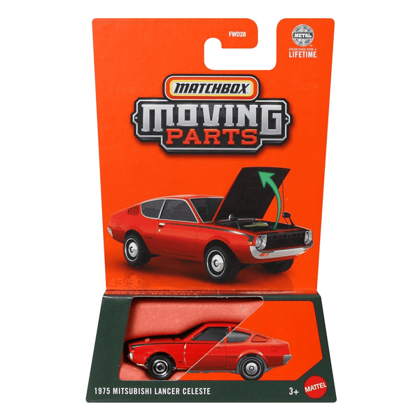 Matchbox - 1975 Mitsubishi Lancer Celeste - 2025 Moving Parts Series - Top CollectiblesDiecastMatchbox