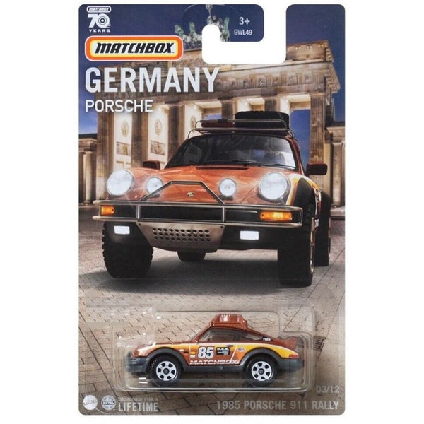 Matchbox - 1985 Porsche 911 Rally - 2023 Germany Collection Series - Top CollectiblesDiecastMatchbox