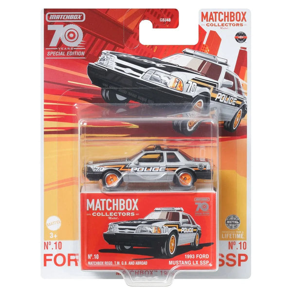 Matchbox - 1993 Mustang LX SSP - 2023 70th Anniversary Series - Top CollectiblesDiecastMatchbox