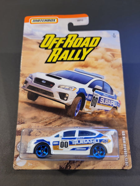 Matchbox - 2015 Subaru WRX STI - 2021 Off Road Rally Series - Top CollectiblesDiecastMatchbox