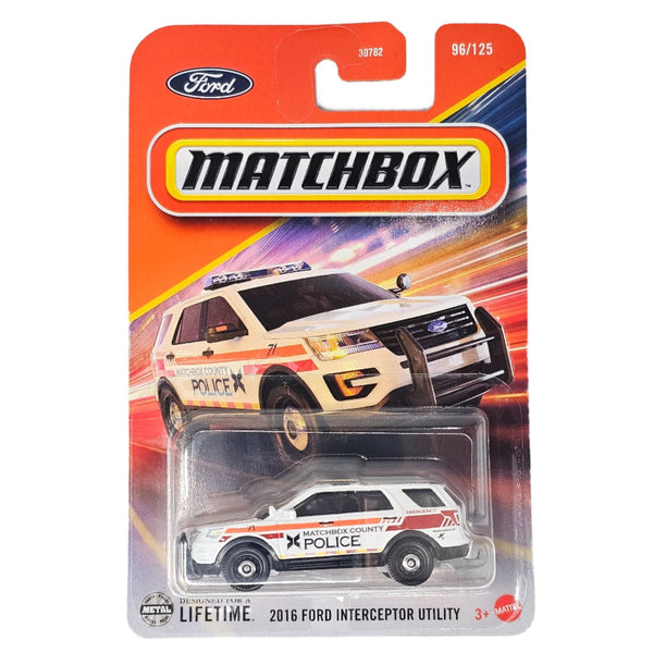 Matchbox - 2016 Ford Interceptor Utility - 2025 - Top CollectiblesDiecastMatchbox