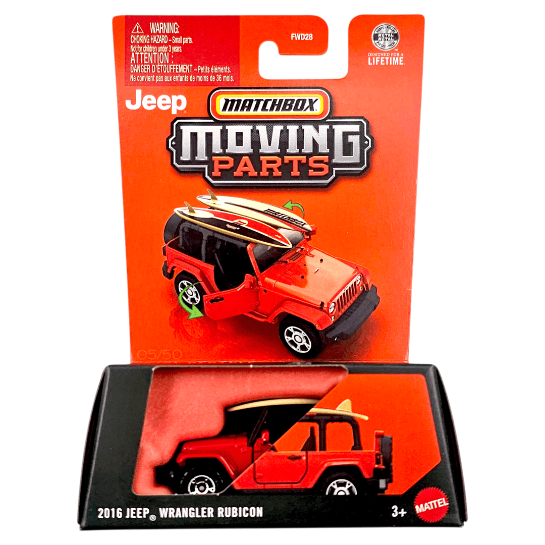 Matchbox - 2016 Jeep Wrangler Rubicon - 2026 Moving Parts Series - Top CollectiblesDiecastMatchbox
