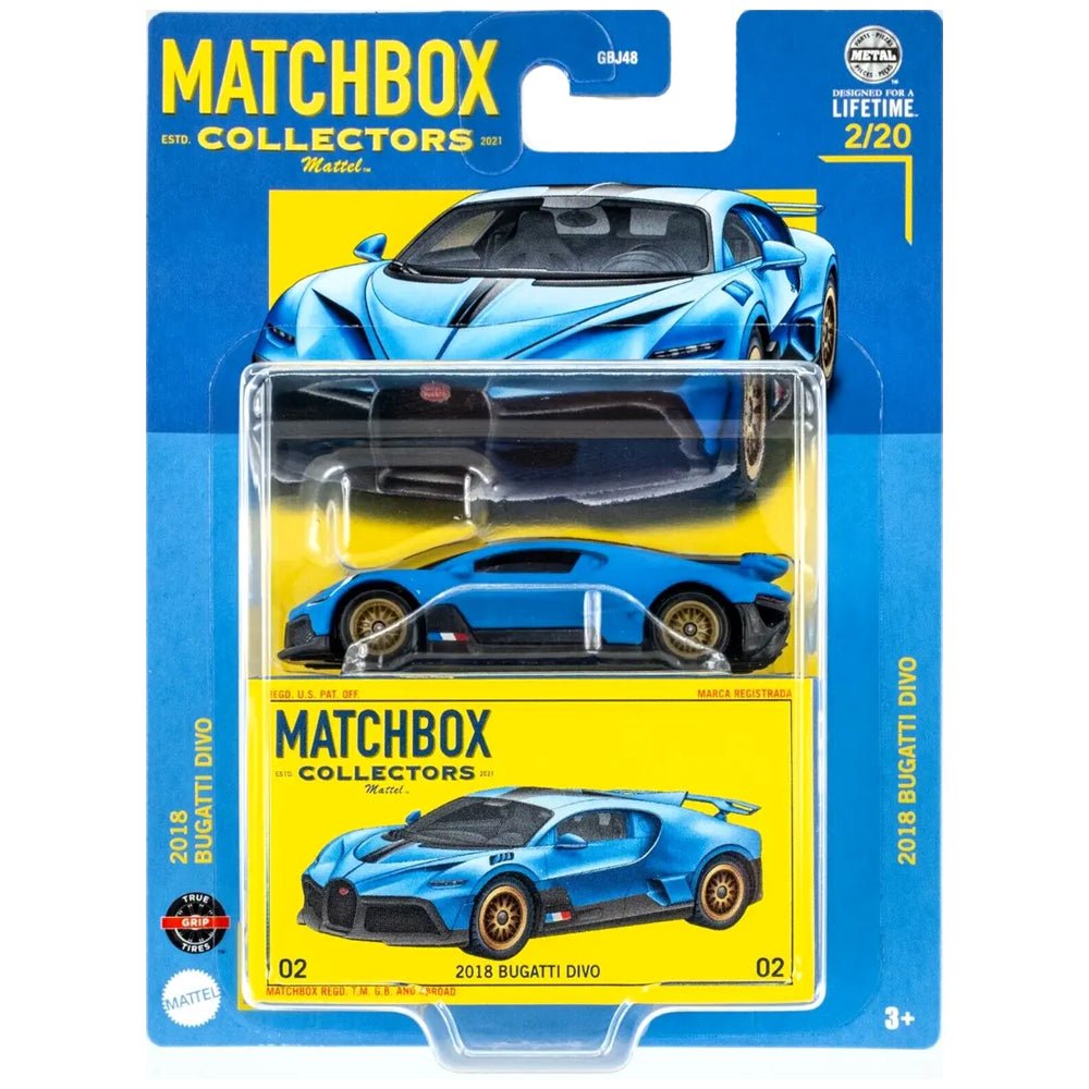 Matchbox - 2018 Bugatti Divo - 2023 Collectors Series - Top CollectiblesDiecastMatchbox