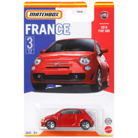 Matchbox - 2019 Fiat 500 - 2022 France Collection Serie - Top CollectiblesDiecastMatchbox