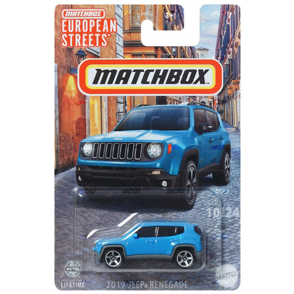 Matchbox - 2019 Jeep Renegade - 2024 European Streets Series - Top CollectiblesDiecastMatchbox