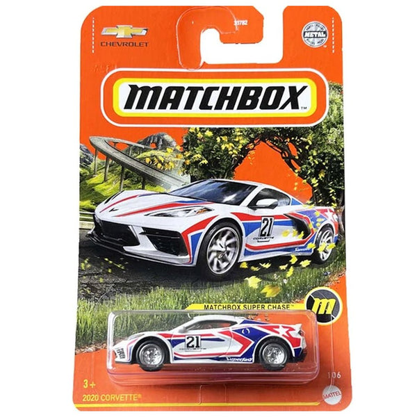 Matchbox - 2020 Corvette C8 - 2021 *Super Chase* w/ Free Plastic Protector - Top CollectiblesDiecastMatchbox