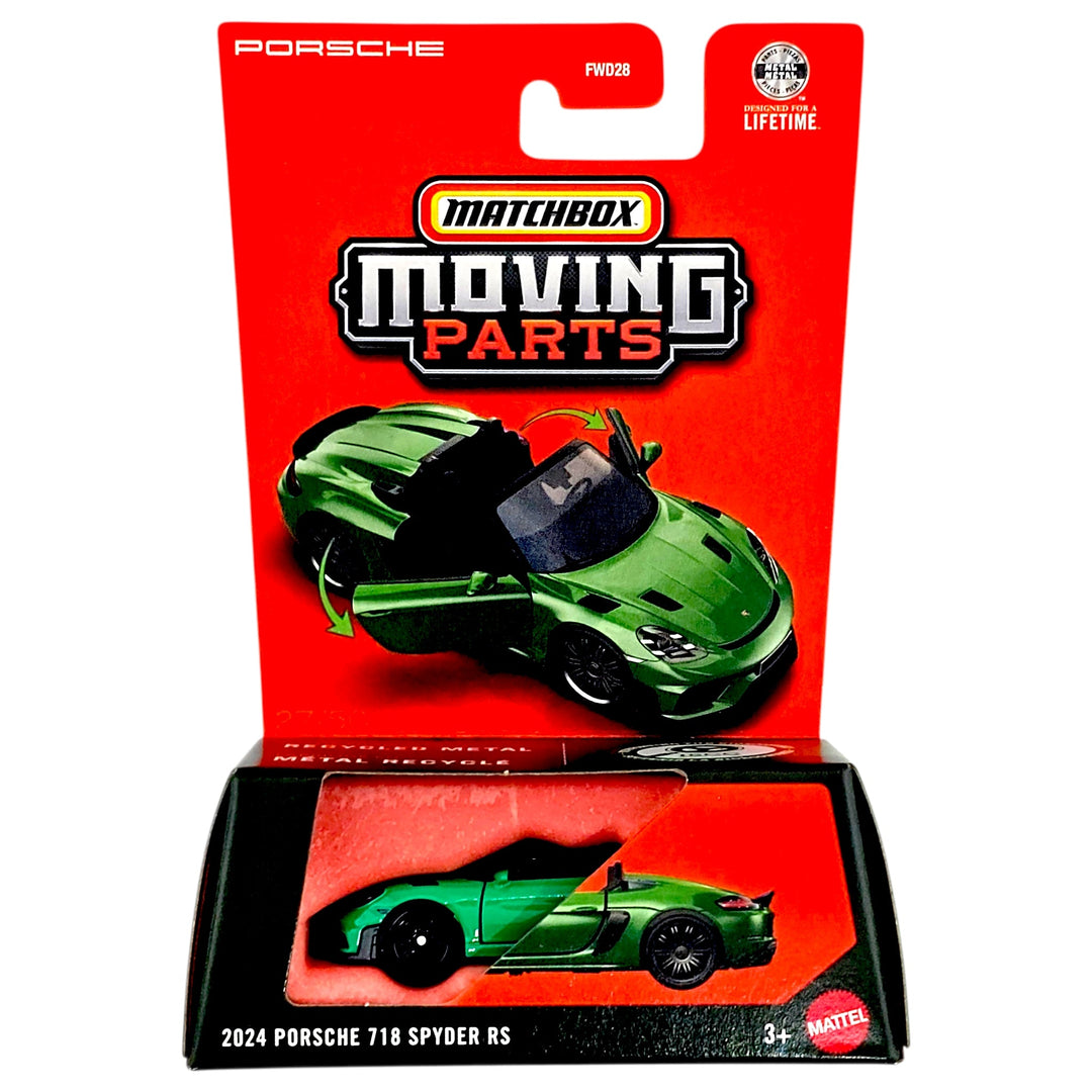 Matchbox - 2024 Porsche 718 Spyder RS - 2026 Moving Parts Series - Top CollectiblesDiecastMatchbox