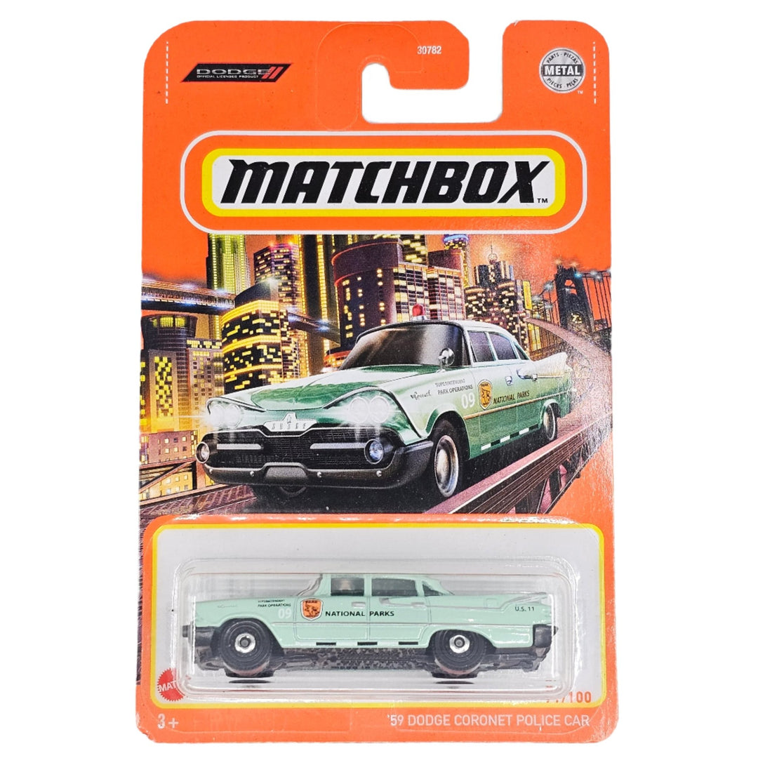Matchbox - '59 Dodge Coronet Police Car - 2021 - Top CollectiblesDiecastMatchbox