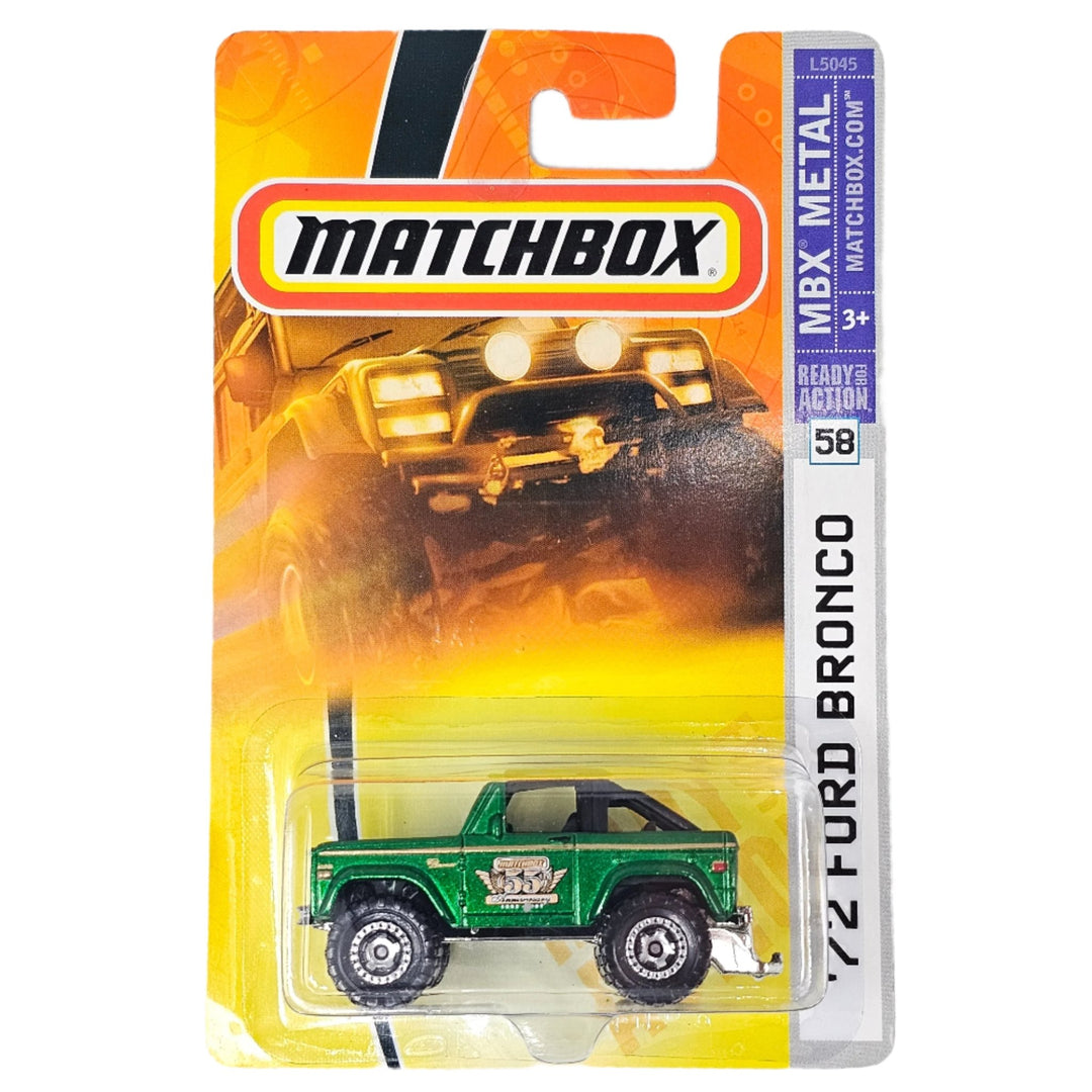 Matchbox - '72 Ford Bronco - 2007 - Top CollectiblesDiecastMatchbox