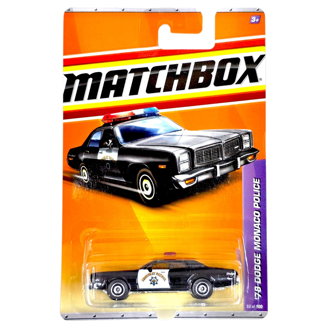 Matchbox - '78 Dodge Monaco Police Car - 2011 *Card Variation* - Top CollectiblesDiecastMatchbox