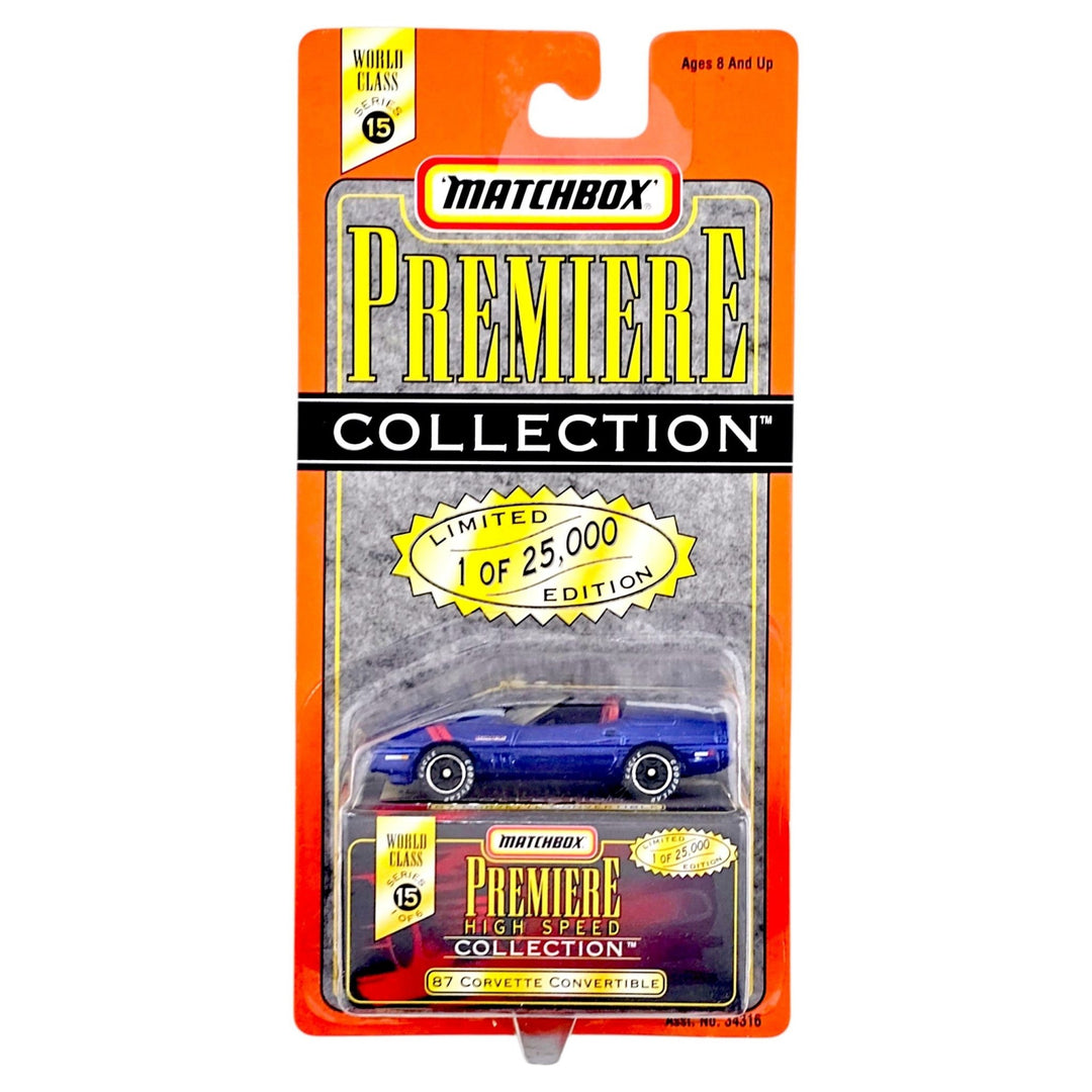 Matchbox - '87 Corvette Convertible - 1998 Premiere Collection Series - Top CollectiblesDiecastMatchbox