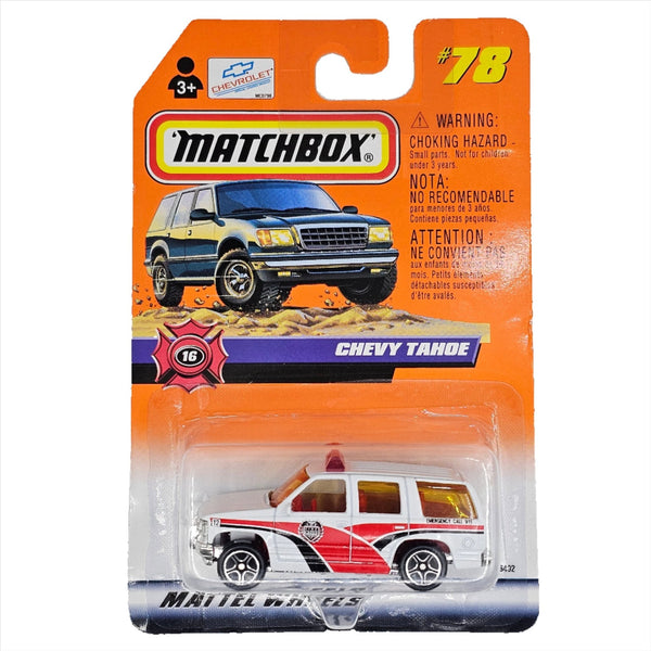 Matchbox - '97 Chevy Tahoe - 1999 - Top CollectiblesDiecastMatchbox