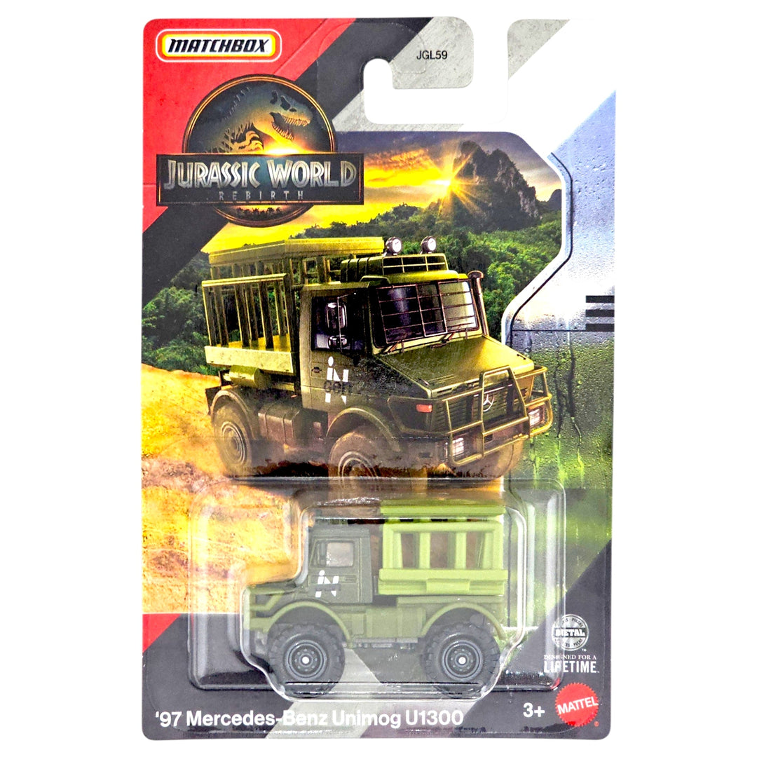 Matchbox - '97 Mercedes-Benz Unimog U1300 - 2026 Jurassic World Rebirth Series - Top CollectiblesDiecastMatchbox