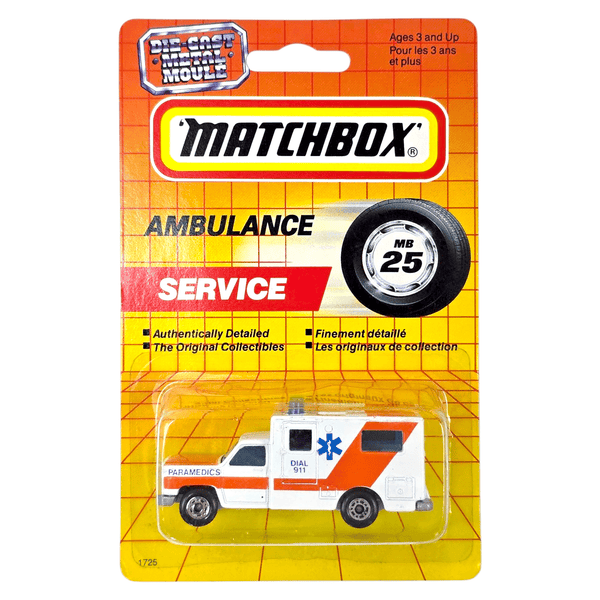 Matchbox - Ambulance - 1993 *Canadian Exclusive Card* - Top CollectiblesDiecastMatchbox