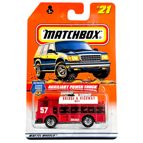Matchbox - Auxiliary Power Truck - 1998 - Top CollectiblesDiecastMatchbox