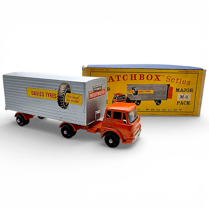 Matchbox - Bedford Tractor &amp; York Freightmaster Trailer - 1961 Major Packs Series *Original Box* - Top CollectiblesDiecastMatchbox