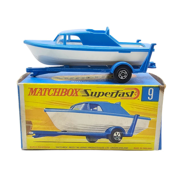 Matchbox - Boat and Trailer - 1970 *Original Box* - Top CollectiblesDiecastMatchbox