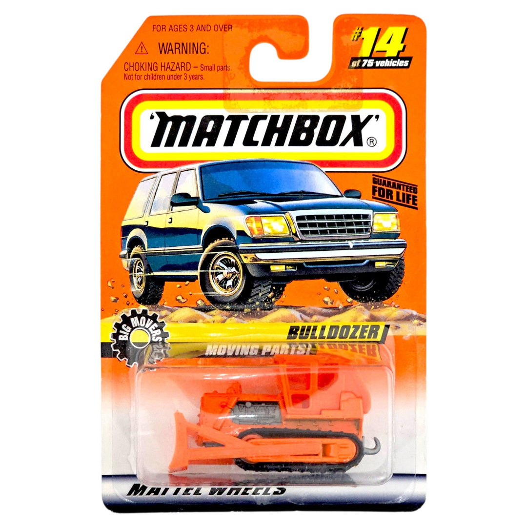 Matchbox - Bulldozer - 1998 *Card Variation* - Top CollectiblesDiecastMatchbox