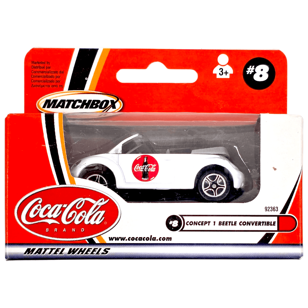 Matchbox - Concept 1 Beetle Convertible - 2000 Coca - Cola Series - Top CollectiblesDiecastMatchbox