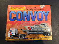 Matchbox - DAF 3300 Space Cab & Boat Trailer - 1991 Convoy Series - Top CollectiblesDiecastMatchbox