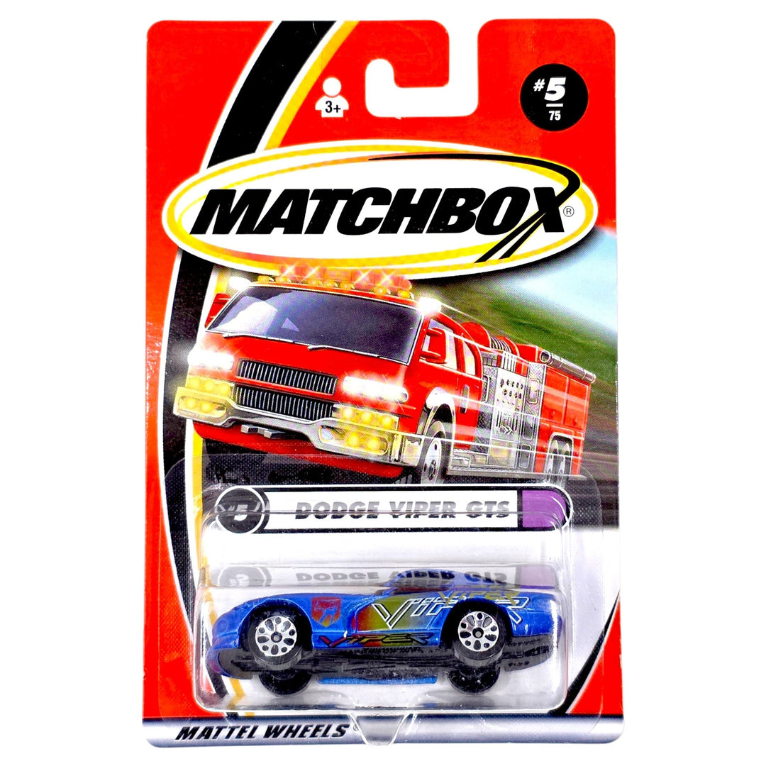 Matchbox - Dodge Viper GTS - 2001 *Plastic Base Variation* - Top CollectiblesDiecastMatchbox