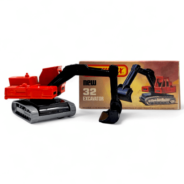 Matchbox - Excavator - 1981 *Original Box* - Top CollectiblesDiecastMatchbox