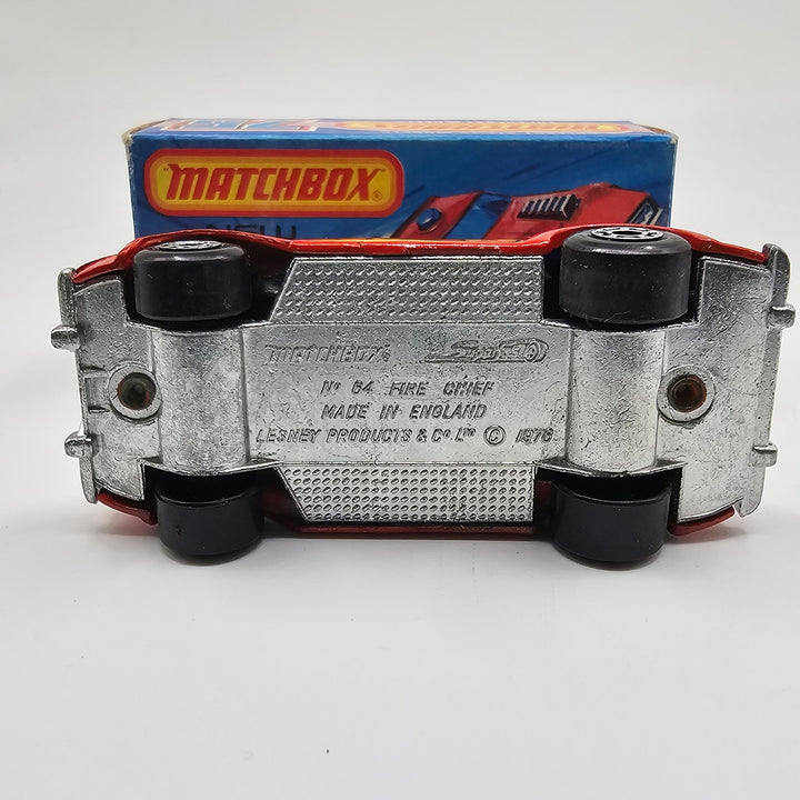 Matchbox - Fire Chief - 1976 *Original Box* - Top CollectiblesDiecastMatchbox