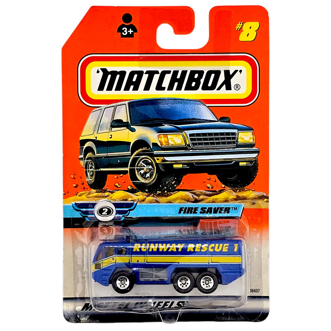 Matchbox - Fire Savers - 1999 *Tampo Variation* - Top CollectiblesDiecastMatchbox
