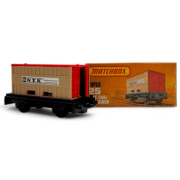 Matchbox - Flat Car / Container - 1980 *Original Box* - Top CollectiblesDiecastMatchbox