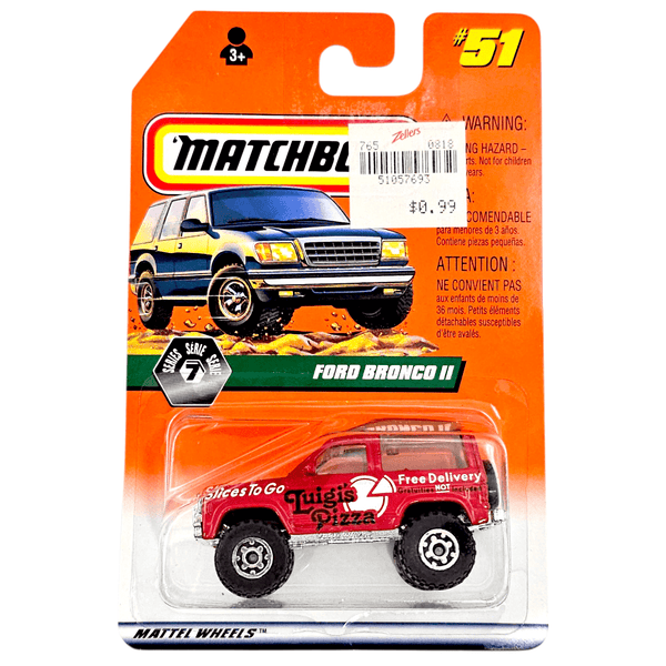 Matchbox - Ford Bronco II - 1998 - Top CollectiblesDiecastMatchbox