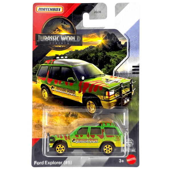 Matchbox - Ford Explorer (5) - 2025 Jurassic World Rebirth Series - Top CollectiblesDiecastMatchbox