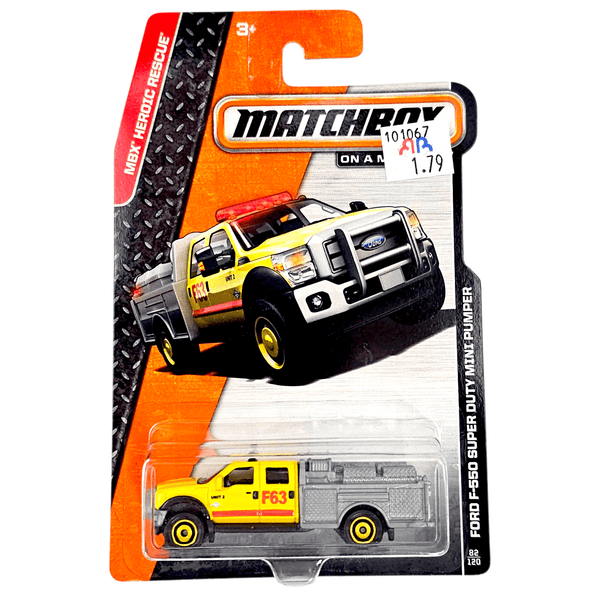 Matchbox - Ford F - 550 Super Duty Mini Pumper - 2014 - Top CollectiblesDiecastMatchbox