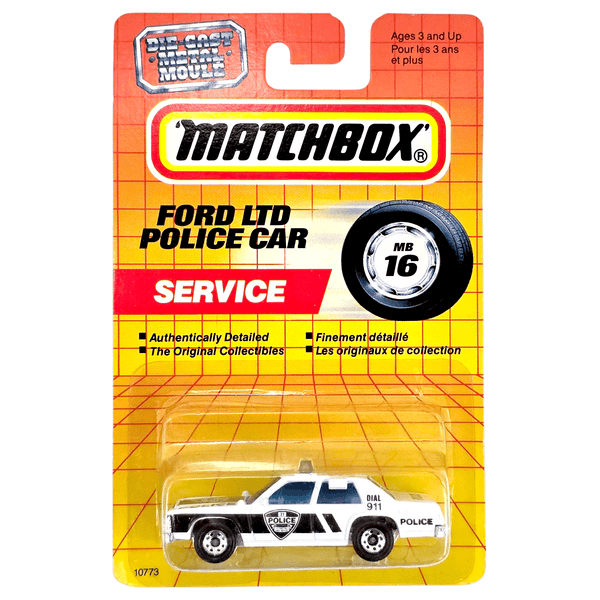 Matchbox - Ford LTD Police Car - 1993 - Top CollectiblesDiecastMatchbox