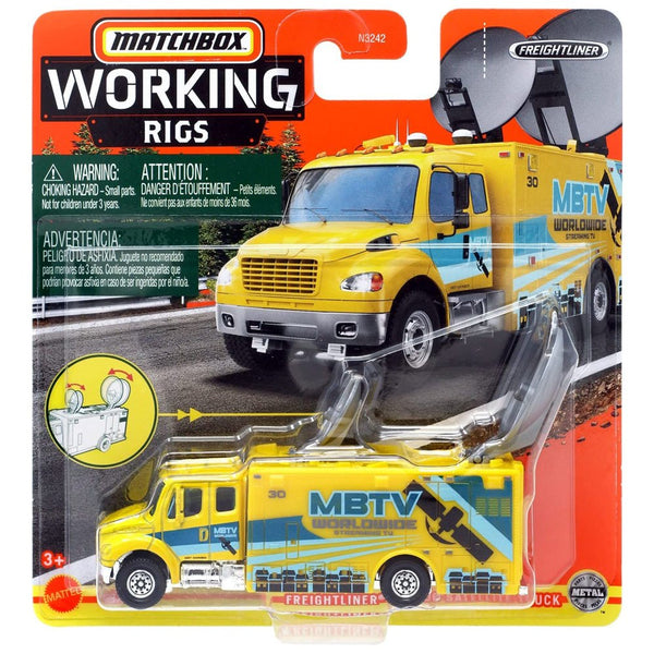 Matchbox - Freightliner M2 106 Satellite Truck - 2021 Working Rigs Series - Top CollectiblesDiecastMatchbox