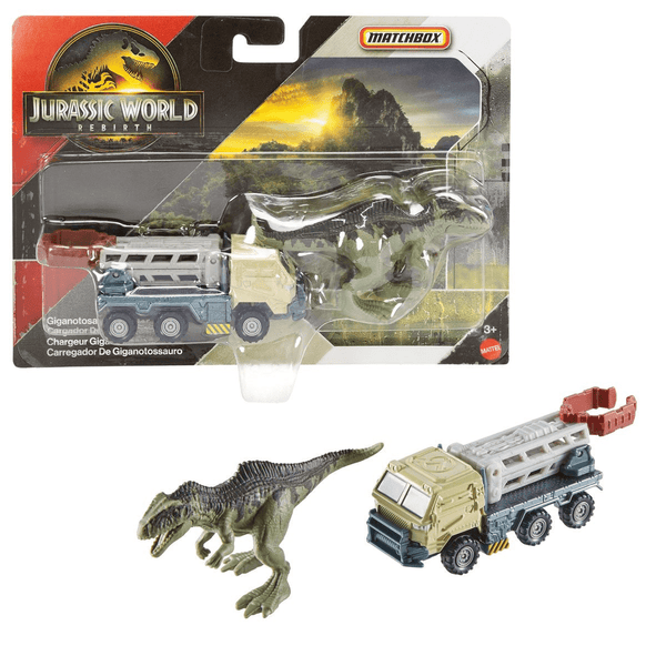 Matchbox - Giganotosaurus Loader - 2025 Jurassic World Rebirth Dino Transporters Series - Top CollectiblesDiecastMatchbox