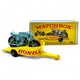 Matchbox - Honda Motorcycle & Trailer - 1968 *Original Box* - Top CollectiblesDiecastMatchbox
