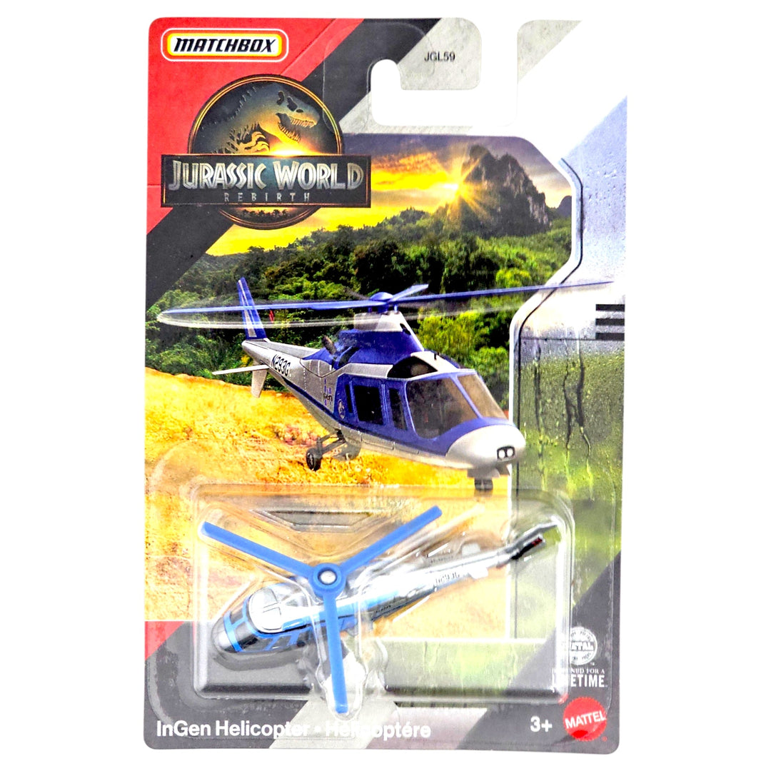 Matchbox - InGen Helicopter - 2026 Jurassic World Rebirth Series - Top CollectiblesDiecastMatchbox