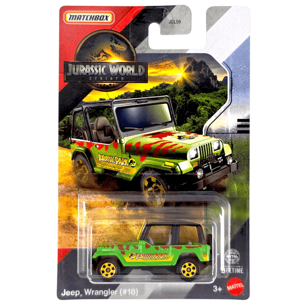 Matchbox - Jeep Wrangler (18) - 2025 Jurassic World Rebirth Series - Top CollectiblesDiecastMatchbox