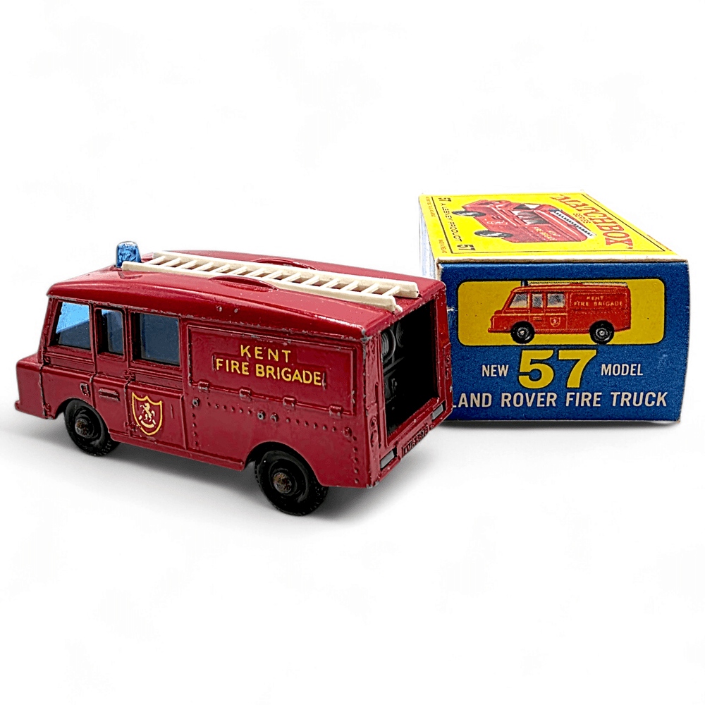 Matchbox - Land Rover Fire Truck - 1966 *Original Box* - Top CollectiblesDiecastMatchbox