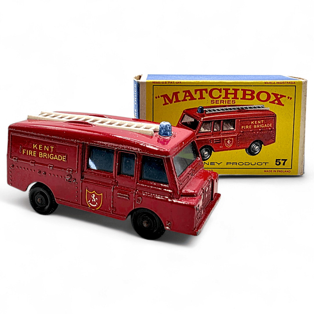 Matchbox - Land Rover Fire Truck - 1966 *Original Box* - Top CollectiblesDiecastMatchbox