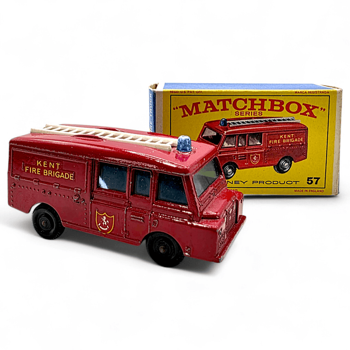 Matchbox - Land Rover Fire Truck - 1966 *Original Box* - Top CollectiblesDiecastMatchbox
