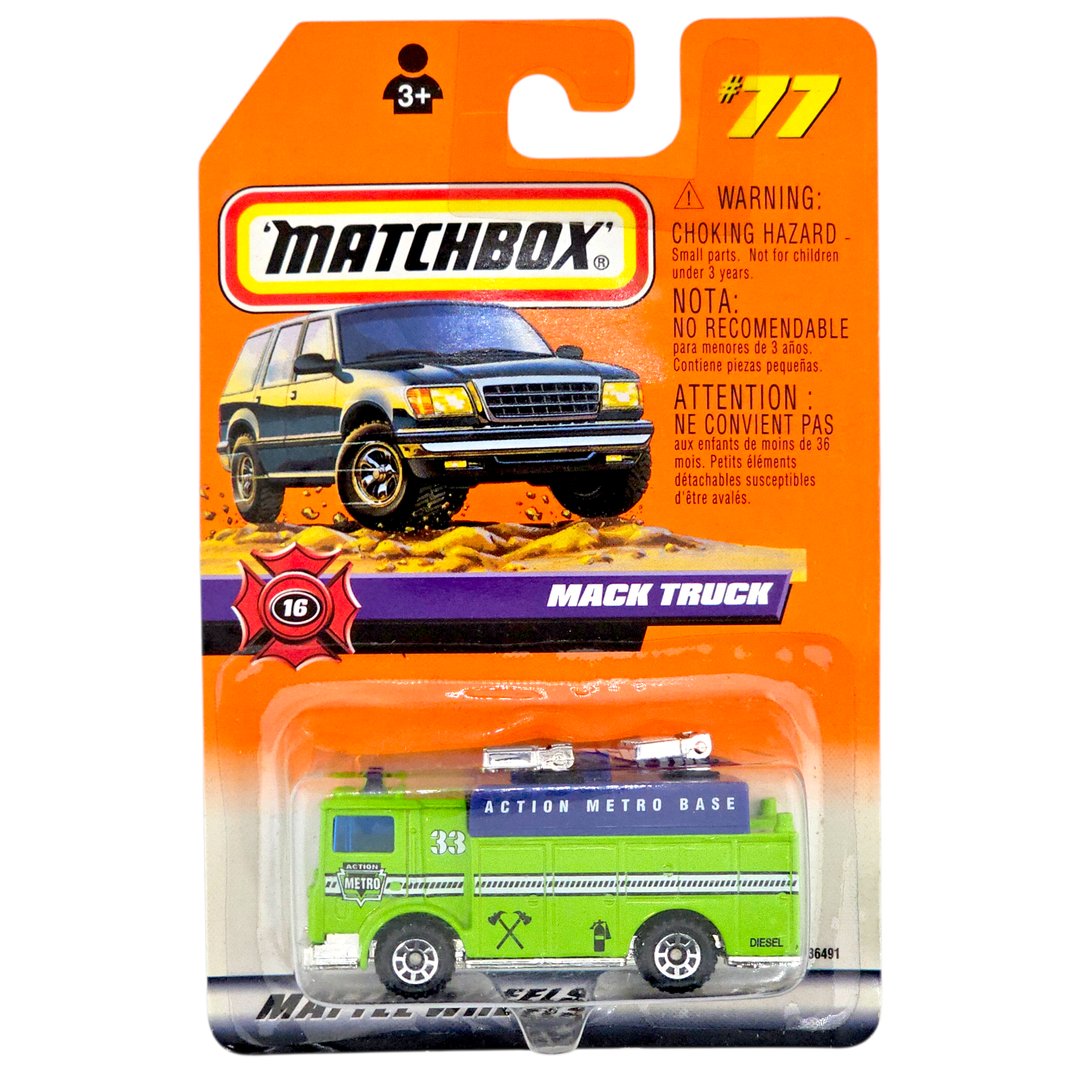 Matchbox - Mack Auxiliary Power Truck - 1999 - Top CollectiblesDiecastMatchbox