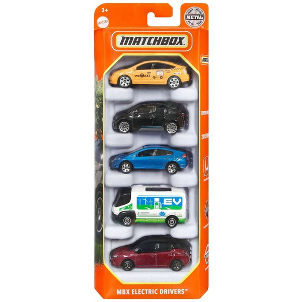 Matchbox - MBX Electric Drivers 5 - Pack - 2022 - Top CollectiblesDiecastMatchbox