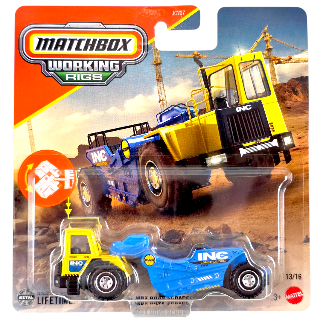 Matchbox - MBX Road Scraper - 2025 Working Rigs Series - Top CollectiblesDiecastMatchbox